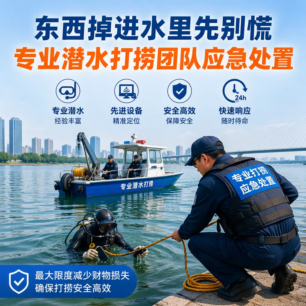 石屏东西掉进水里先别慌,专业潜水打捞团队应急处置