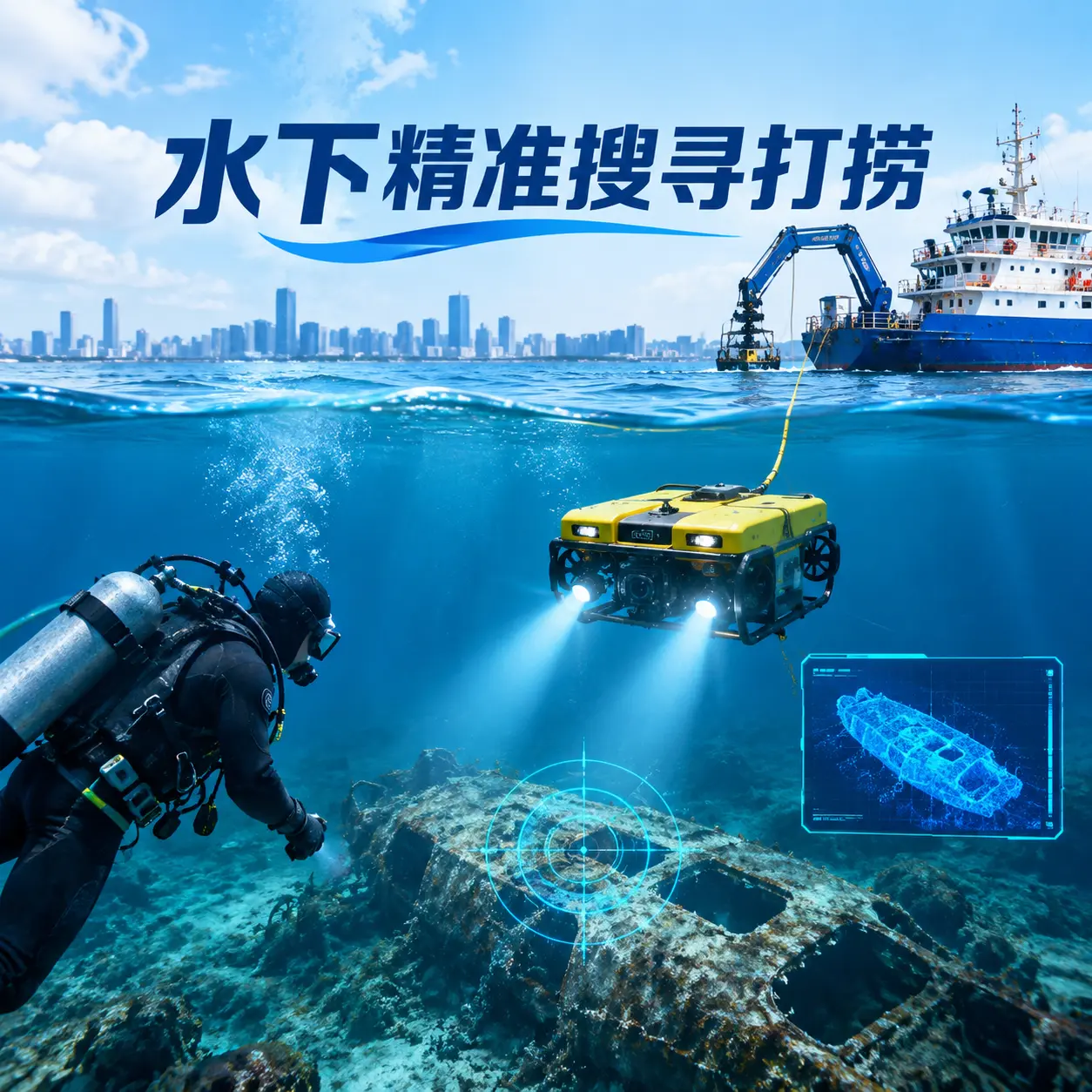 石屏水下精准搜寻打捞